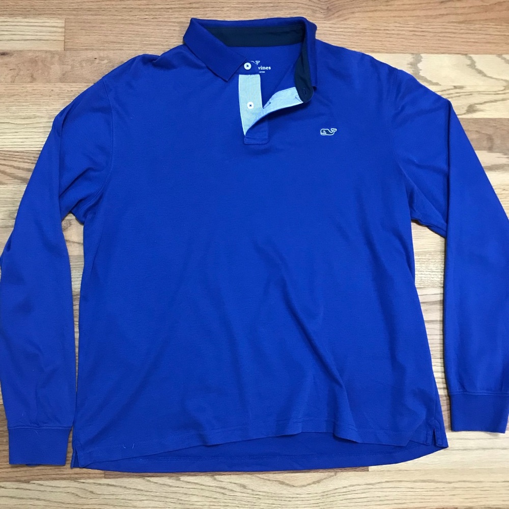 Vineyard Vines Long Sleeve Polo Sz L